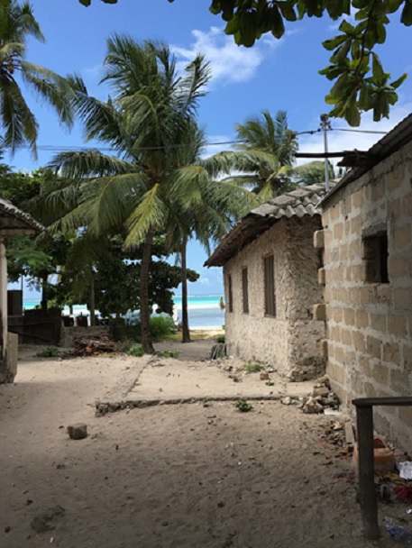 タンザニア島嶼部ザンジバルの海辺の村